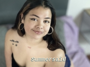 Summersaid